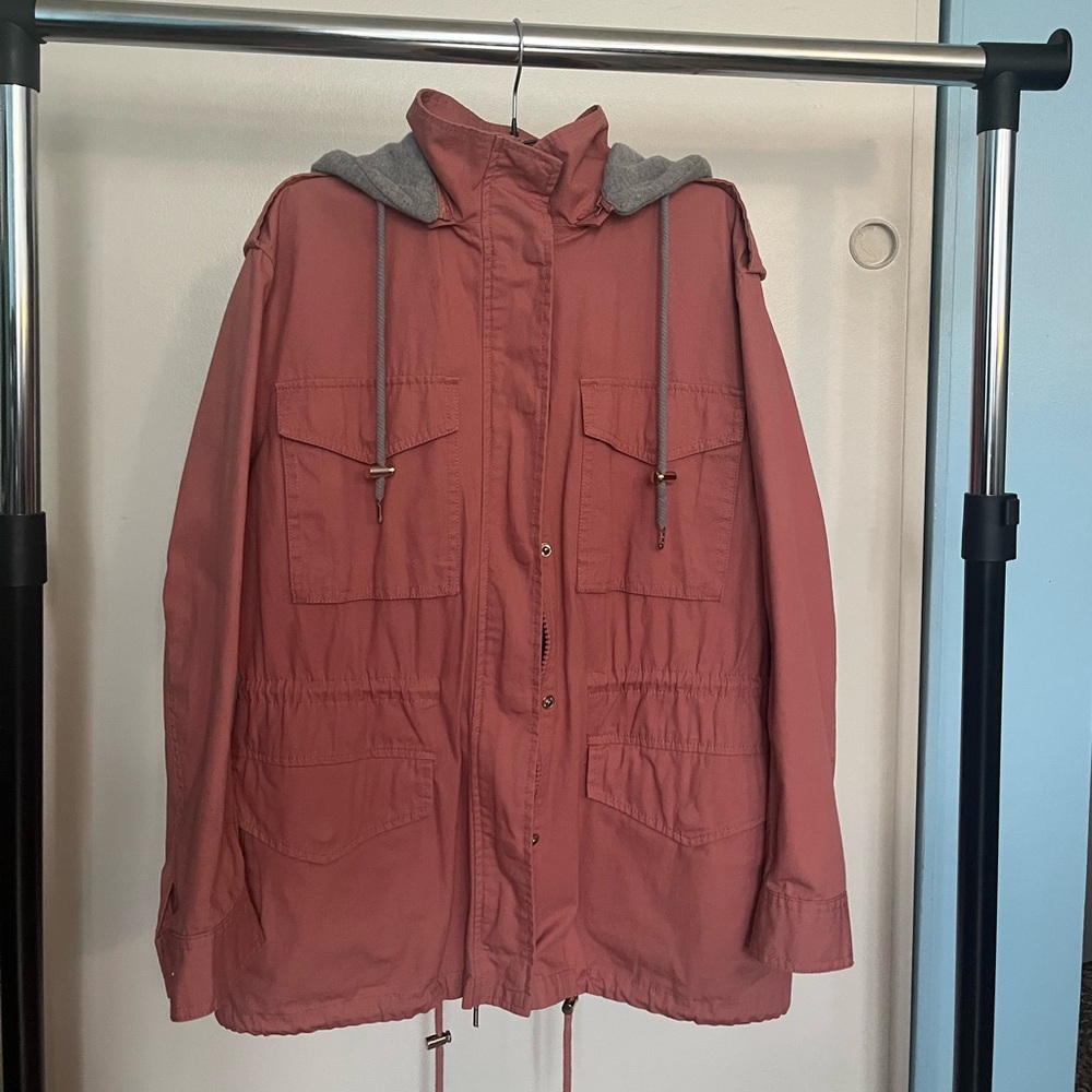 Forever 21 Pink Hooded Jacket